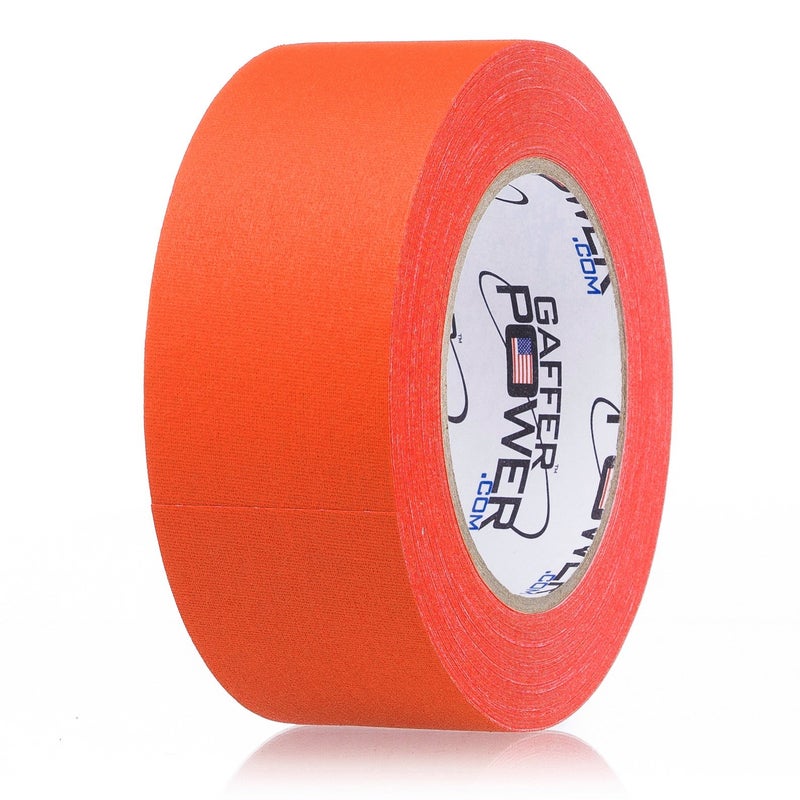 Gaffer Power Real Professional Grade Gaffer Tape | US Made | Bright Vibrant Orange Fluorescent | Highly Visible | Durable & Versatile | Weather Resistant | Markings & Labeling | Better Than Orange Duct Tape - Image 1